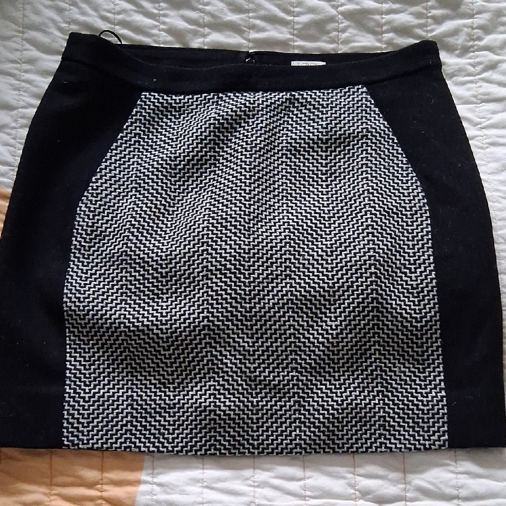 J. Crew Wool Blend Mini Skirt